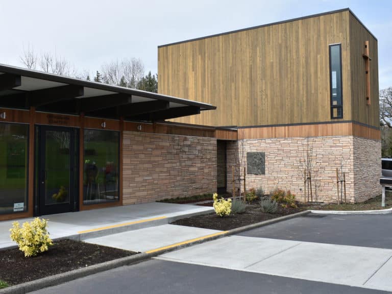Gethsemani church Yakisugi exterior cladding